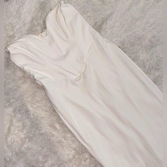 NWOT HOUSE OF CB Tamara Ivory Strapless Corset Maxi Dress sz XL - Picture 8 of 12